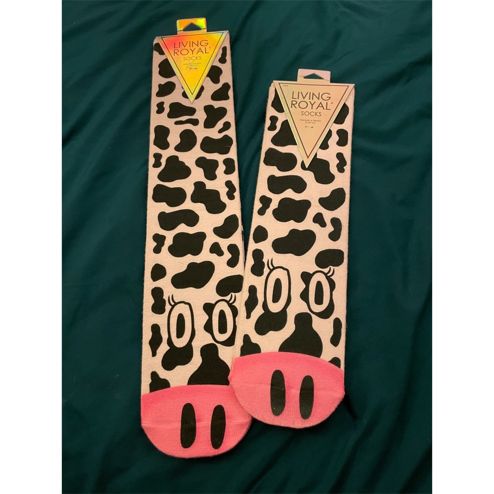Cow Print His & Hers Socks.
